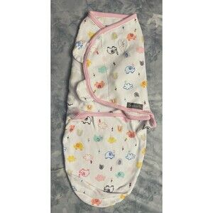 SwaddleMe Swaddle Me Baby Girl Pink Elephant Swaddle, Size Small/Medium